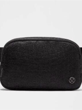 lululemon athletica Black Glitter Belt Bag